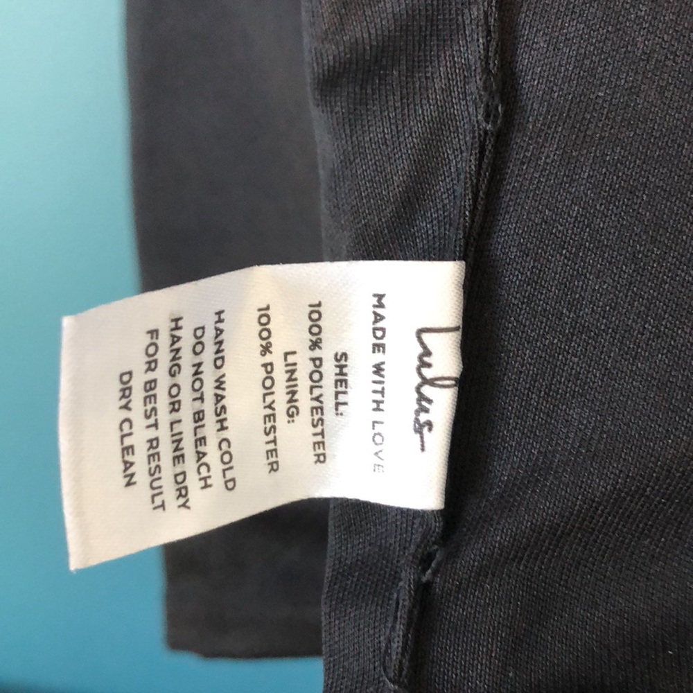 Lulus black tie back cropped cami XS - Picture 7 of 7